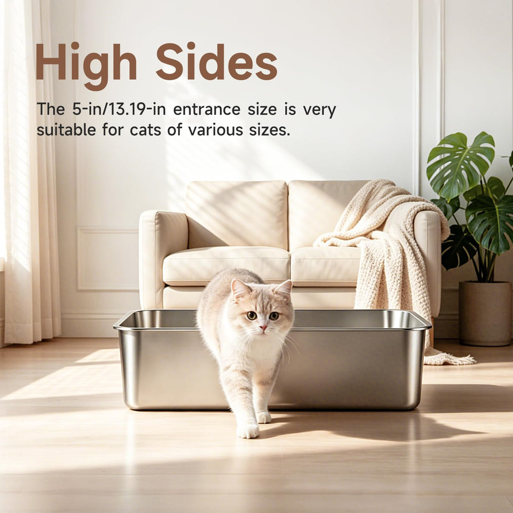 OneBug bac litière inox angle sans joint assure étanchéité durable
