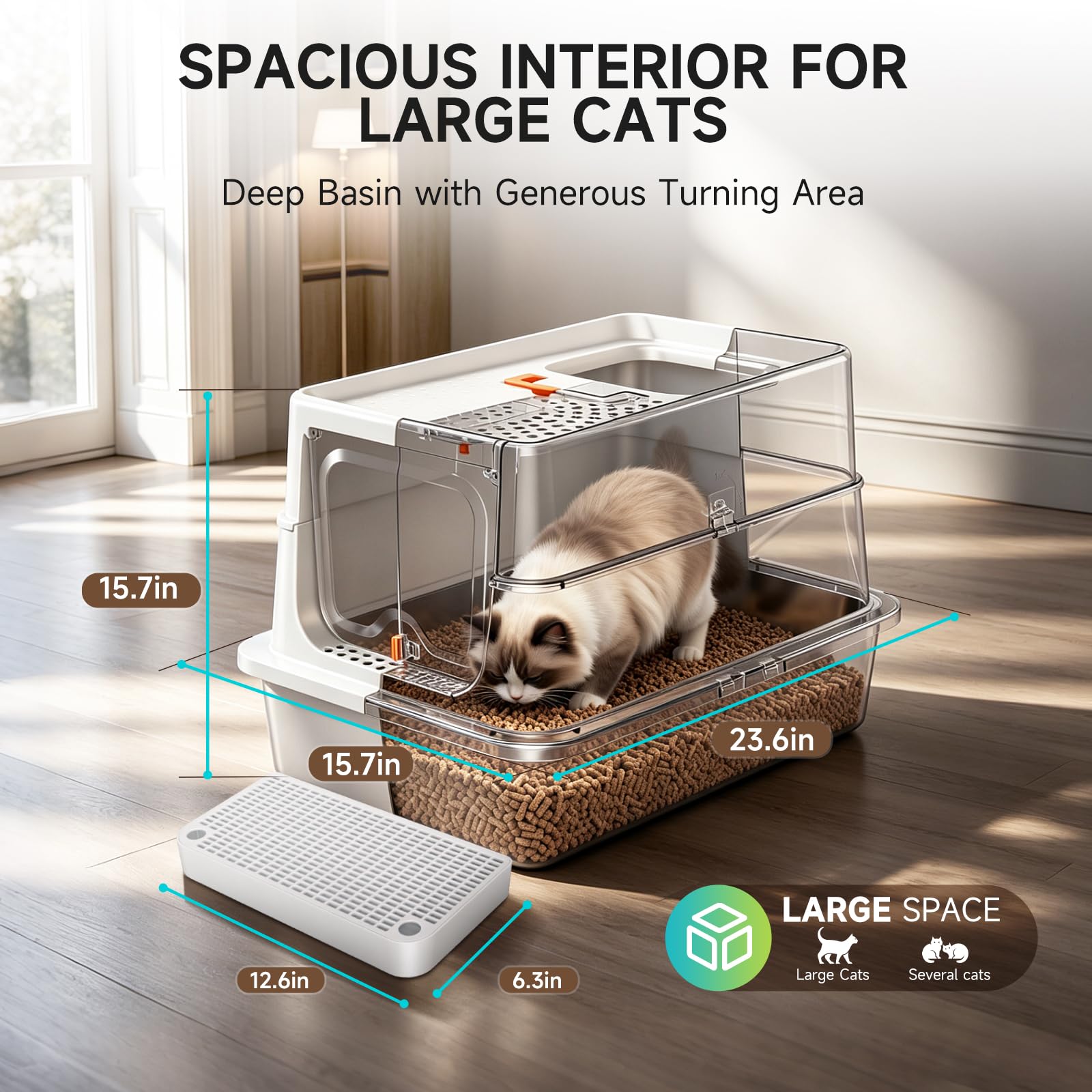 OneBug pédale et ouverture supérieure pour sortie propre et sans suivi