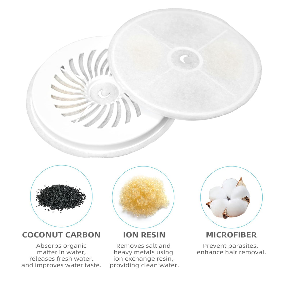 ONECUTE filtre gros plan sur coton filtrant pour retenir poils efficacement