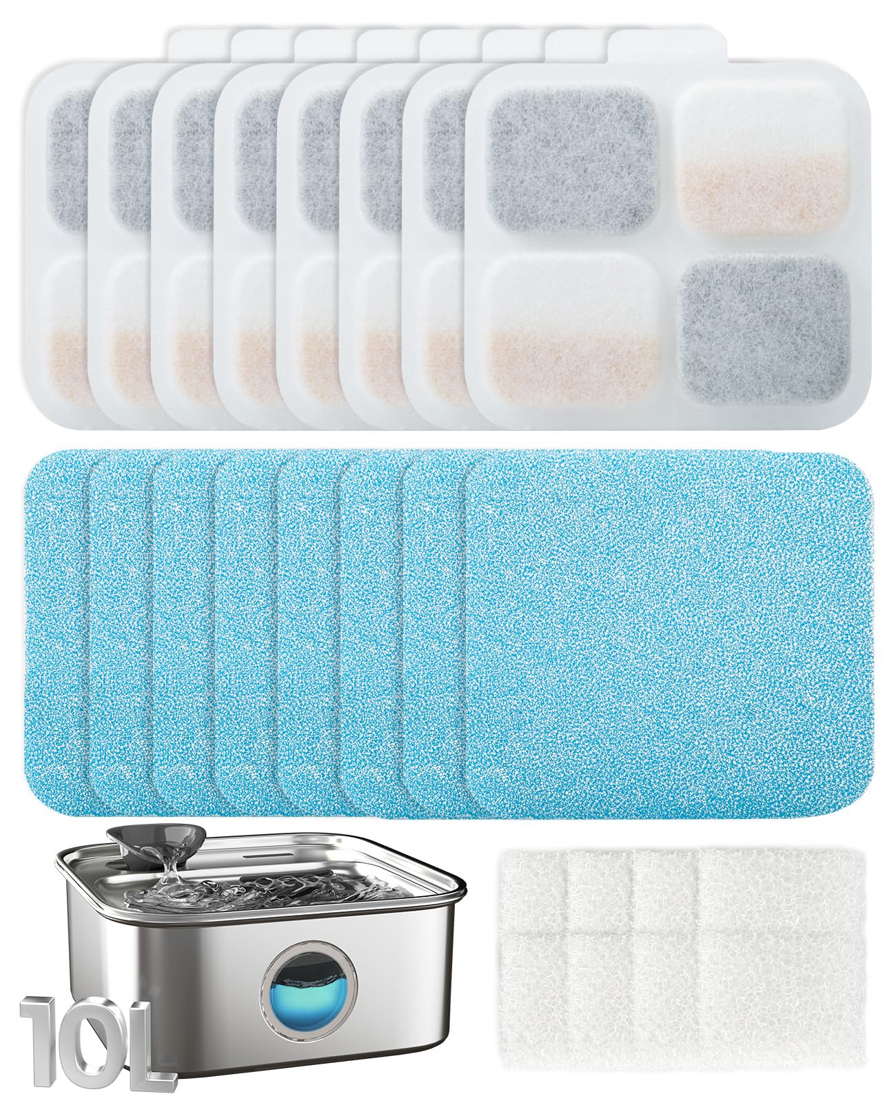 oneisall vue avant du kit pour fontaine PW07SAU, protection et durabilité