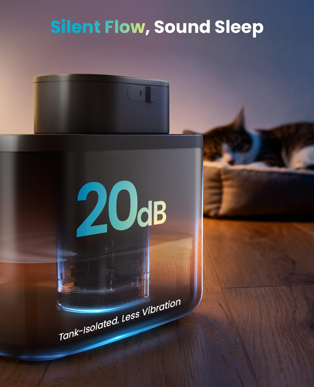 oneisall écoulement d'eau réglable pour attirer les chats buveurs