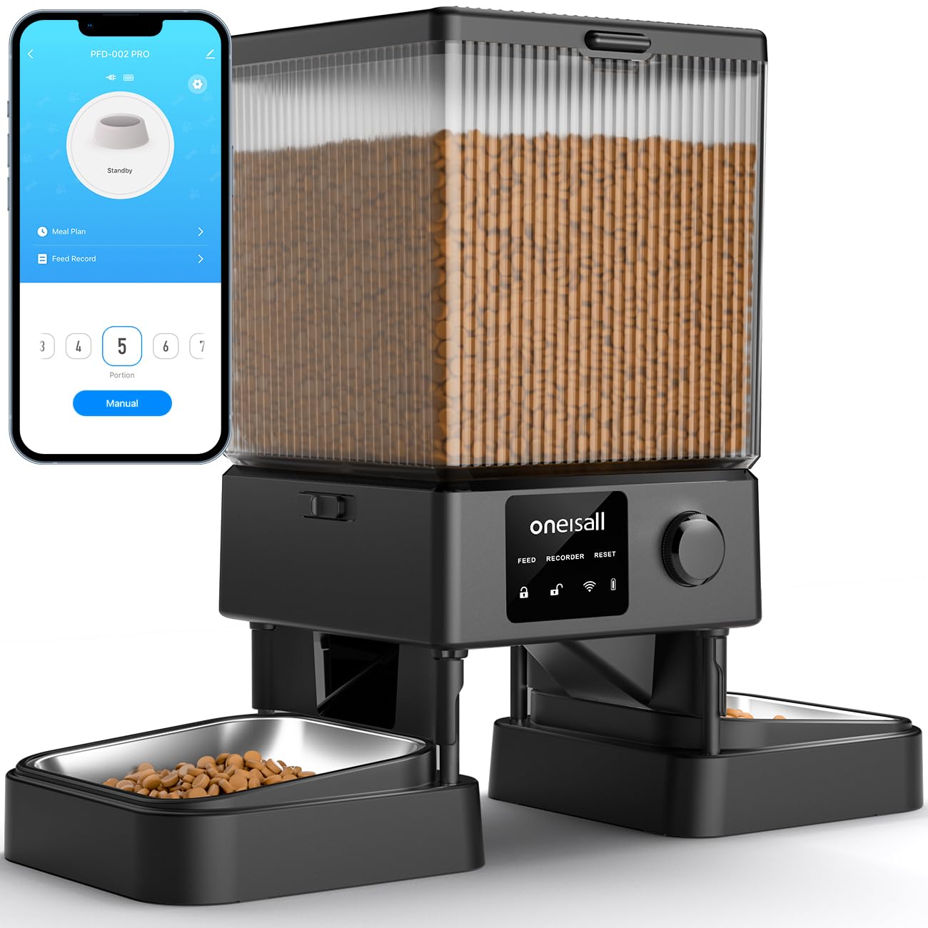 oneisall vue avant du distributeur montrant design compact et accès facile