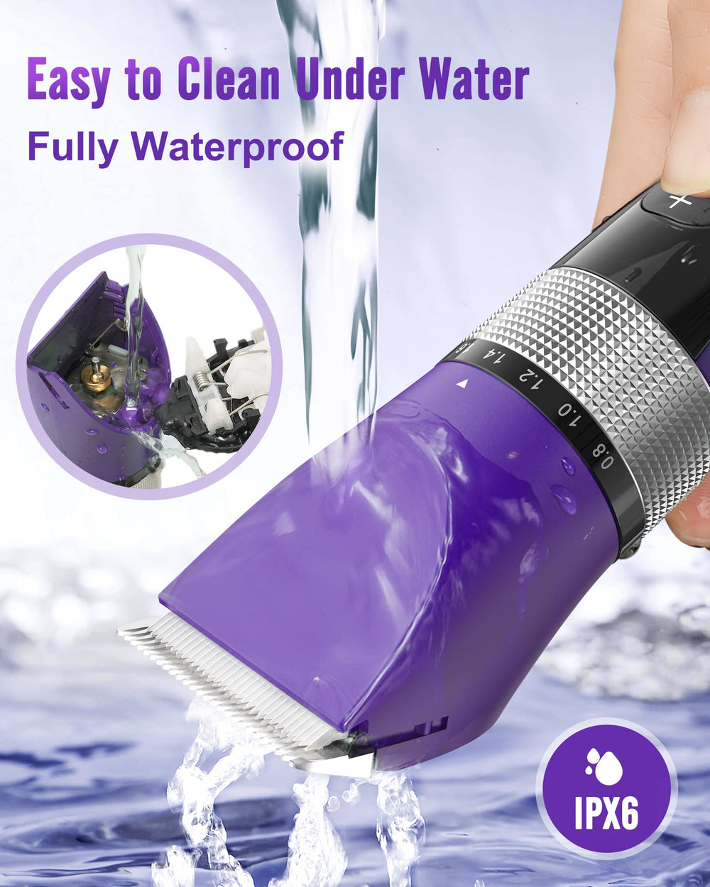 oneisall nettoyage sous eau démontrant étanchéité IPX7 et entretien simple