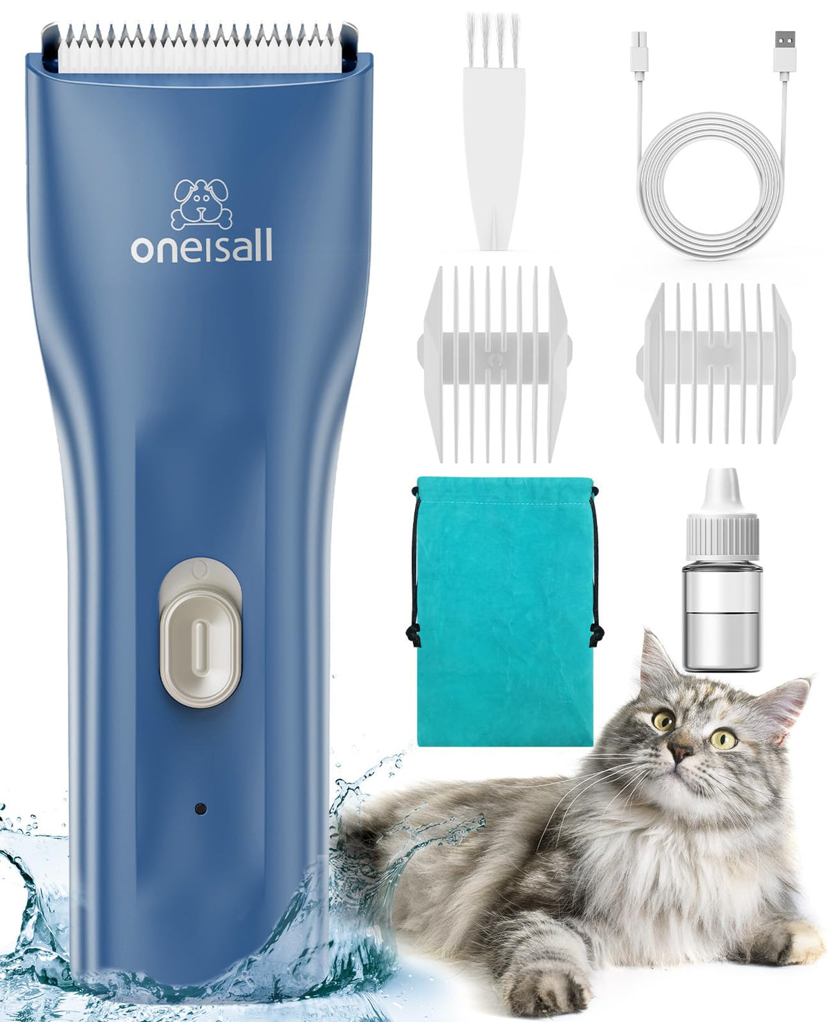 oneisall tondeuse face avant montrant ergonomie et facilité d’usage