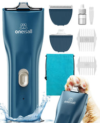 oneisall tondeuse face avant montrant commandes et ergonomie pour coupe précise