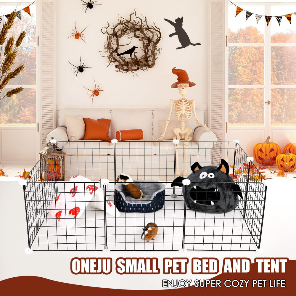 ONEJU décor Halloween dans une cage ajoutant touche ludique