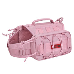 ONETIGRIS sac à dos rose vu de face montrant poches latérales et design ergonomique