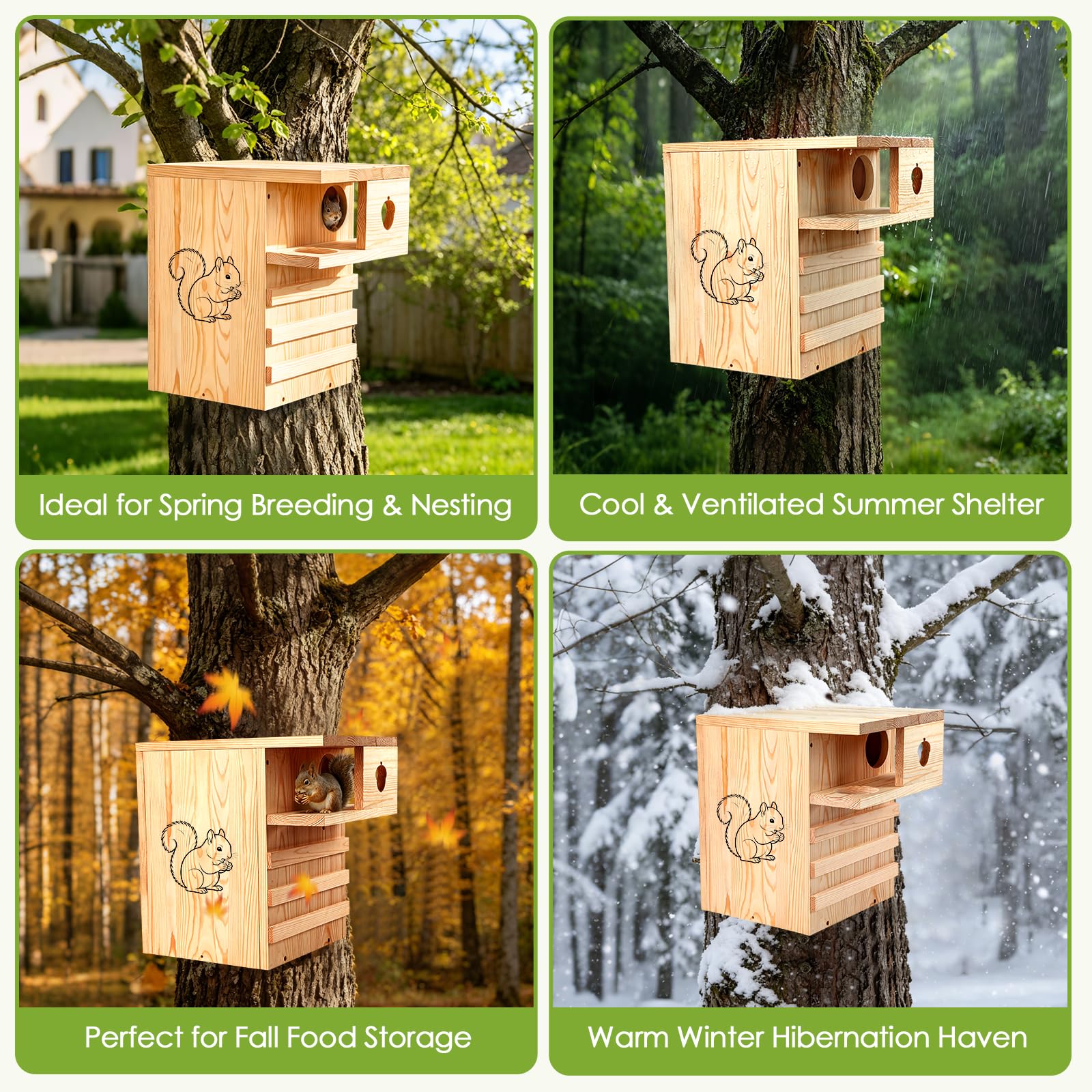 ONKO nichoir posé dans jardin favorisant abri naturel pour faune