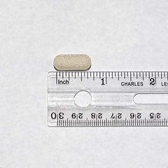 Only Natural Pet comprimé près d'une main pour comparaison taille, dosage clair