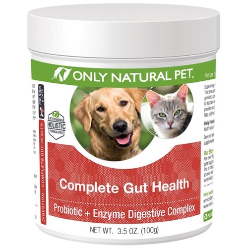 Only Natural Pet emballage frontal montrant le pot et l'étiquette claire