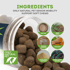 Only Natural Pet gros plan comprimé texture appétente et ingrédients naturels