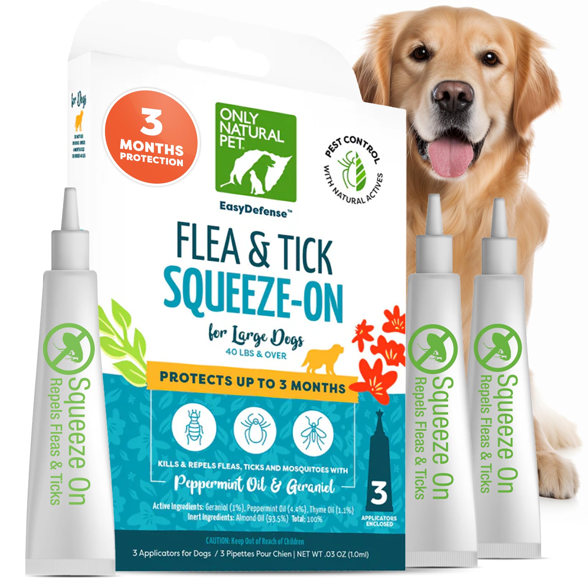 Only Natural Pet emballage avant montrant coffret 3 mois pratique