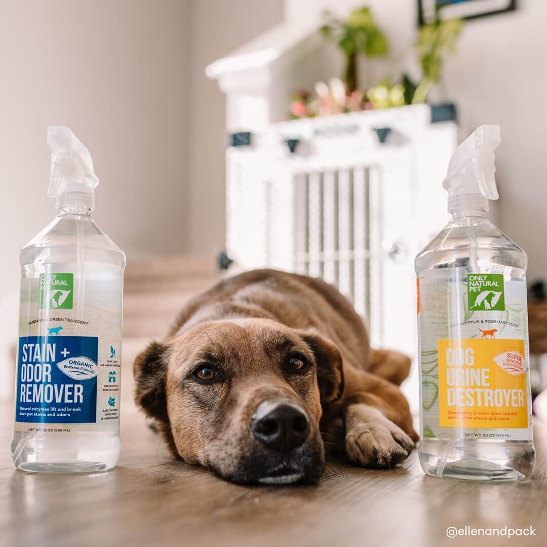 Only Natural Pet comparaison d'échelle pour taille de la bouteille