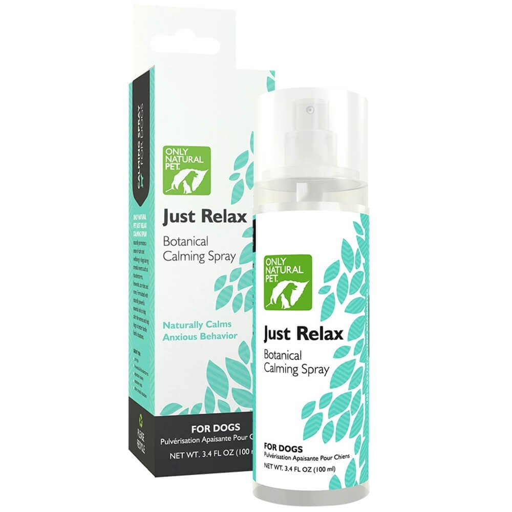 Only Natural Pet flacon Just Relax face montrant étiquette apaisante