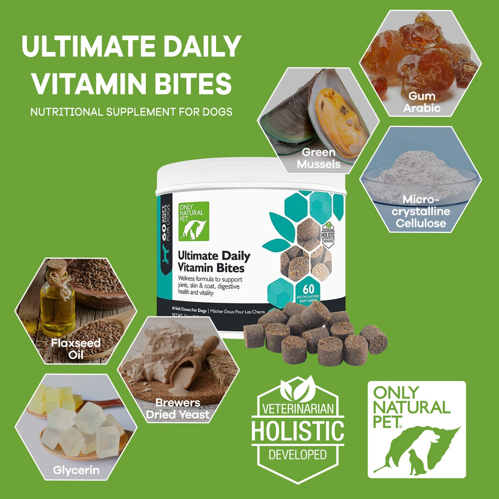 Only Natural Pet soft chews gros plan montrant texture appétente et attrait