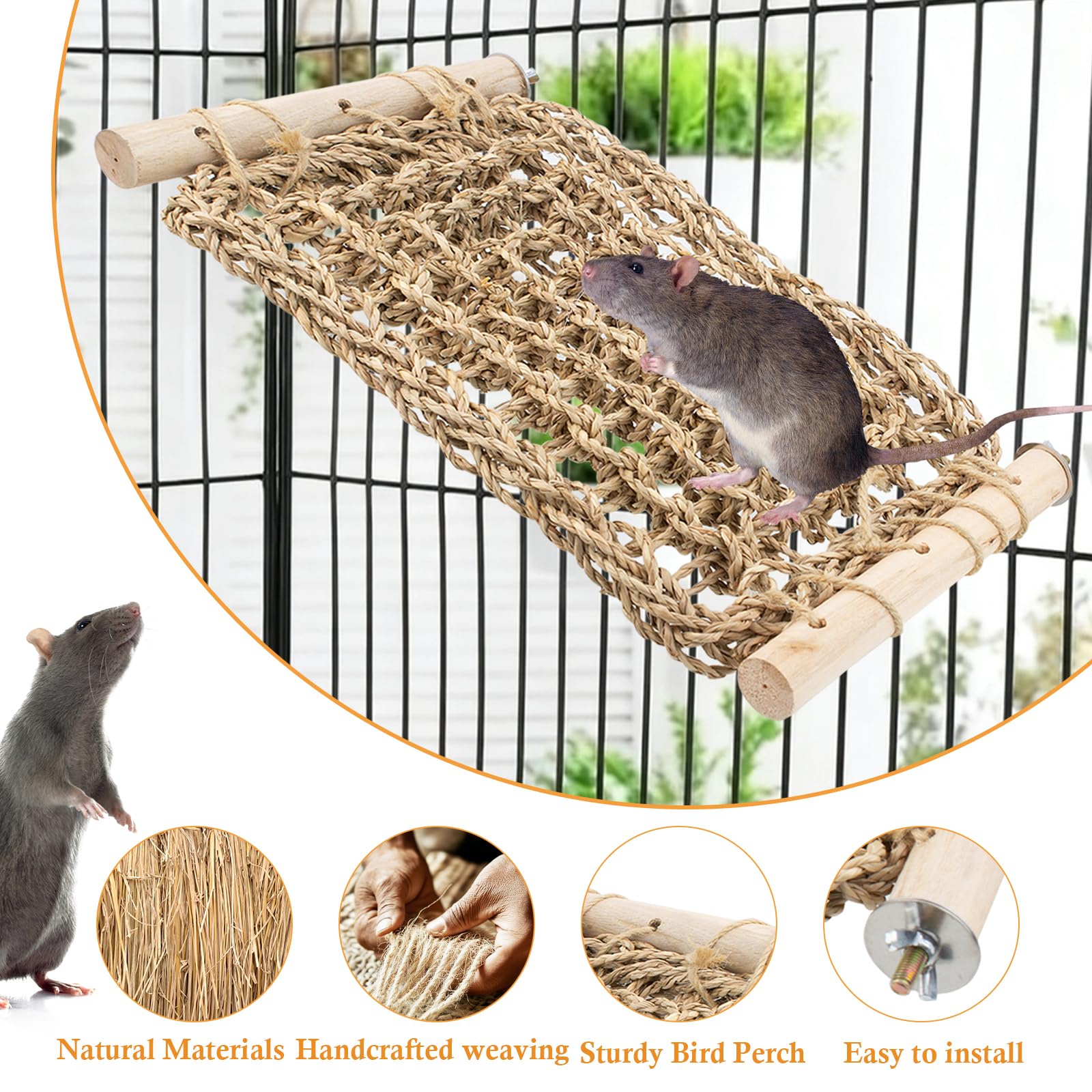 OOXYG gros plan sur la tresse en seagrass montrant texture durable et sécurité