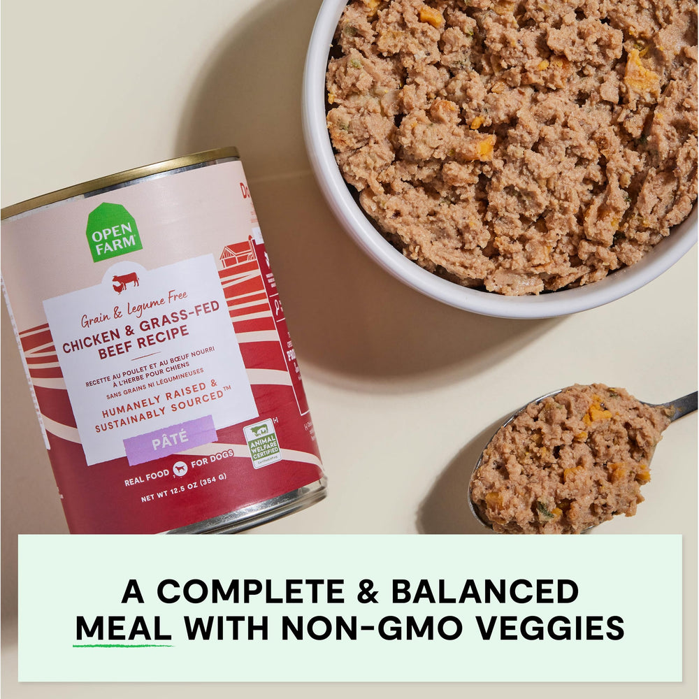 Open Farm pâté servi dans une gamelle pour appétit renforcé