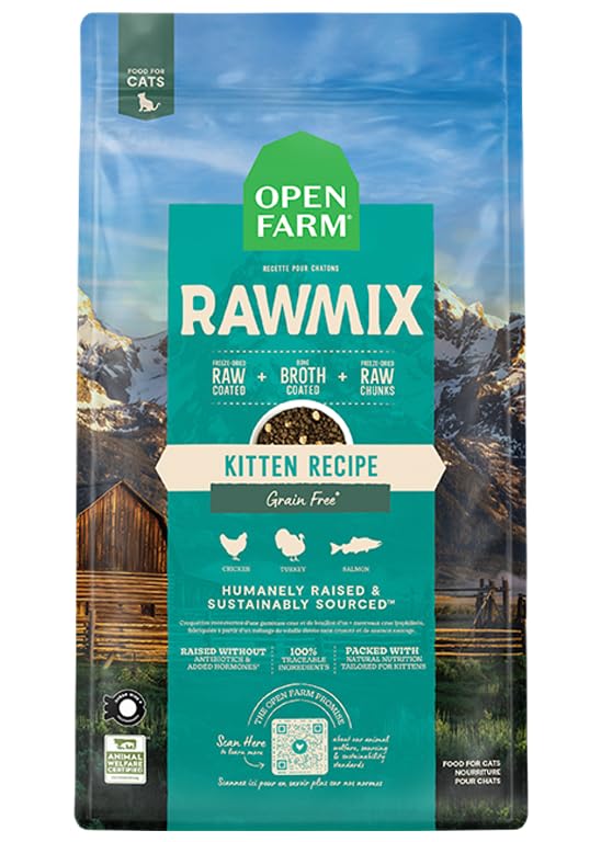 Open Farm sac face avant montrant formulation riche en protéines