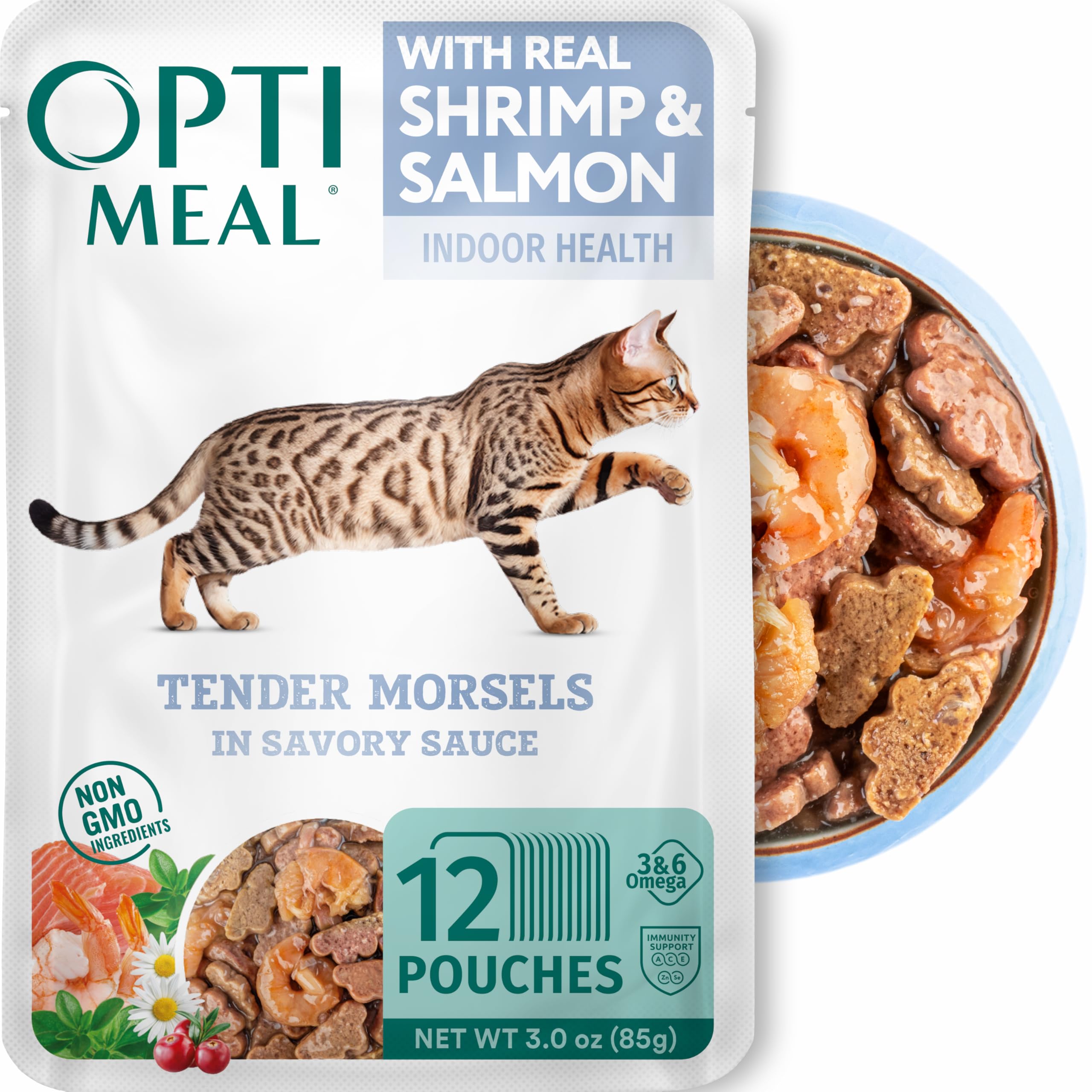 Optimeal sachet face montrant emballage pratique et conservation
