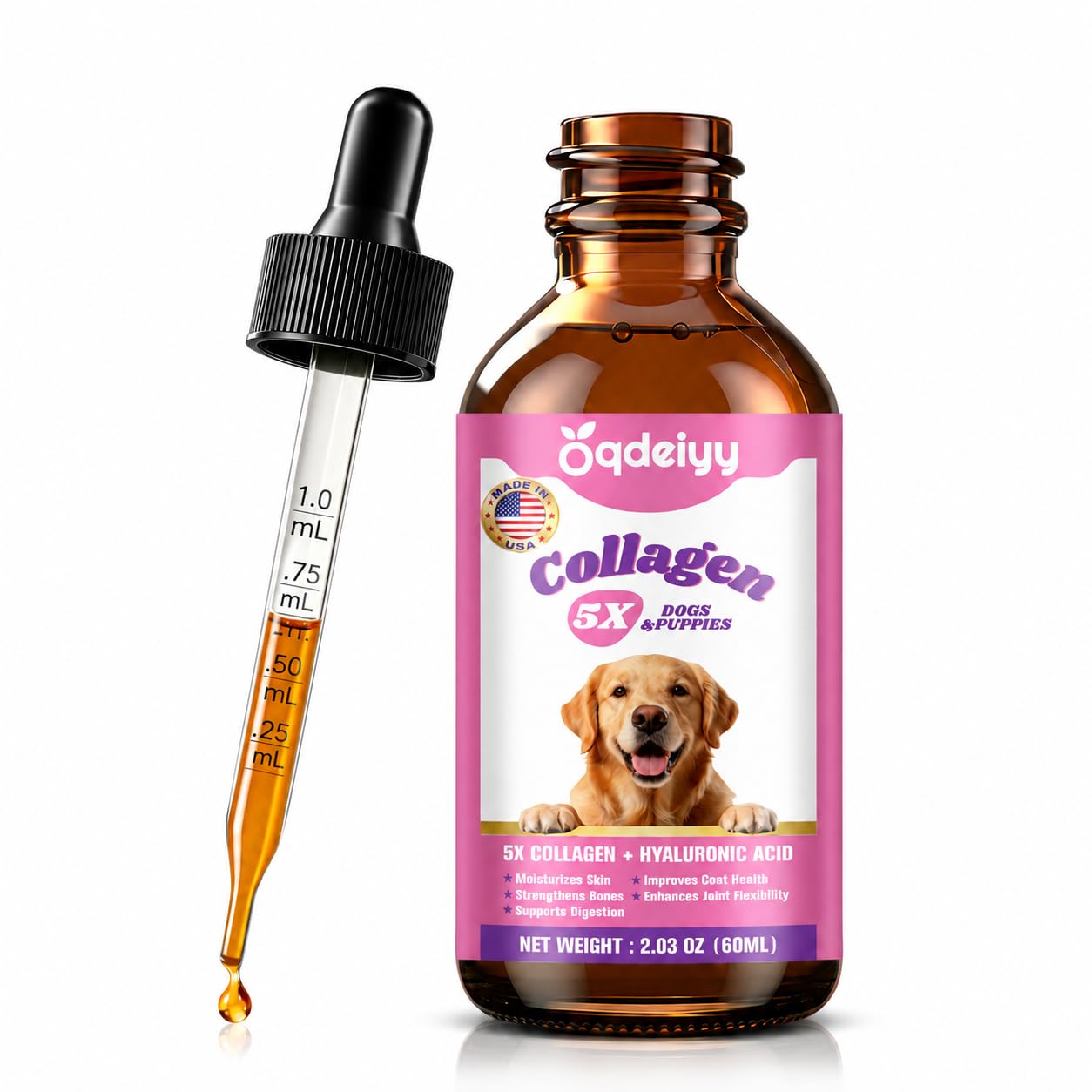 Oqdeiyy flacon 60ml montré de face pour distribution facile