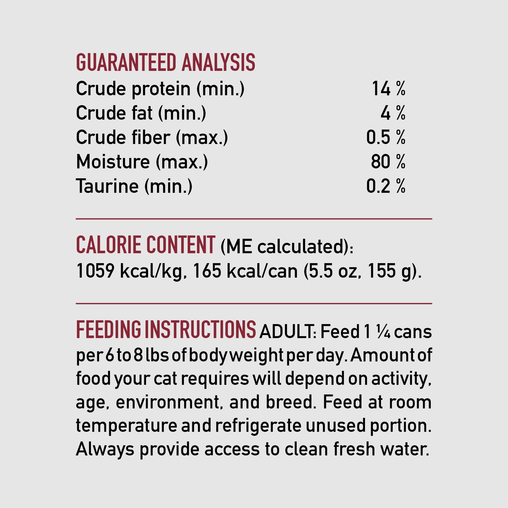 ORIJEN étiquette nutritionnelle lisible indiquant ingrédients et taux animaux