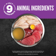 ORIJEN : assemblage d'ingrédients animaux WholePrey pour nutriments complets