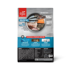 ORIJEN gros plan des croquettes montrant la texture et la densité nutritive
