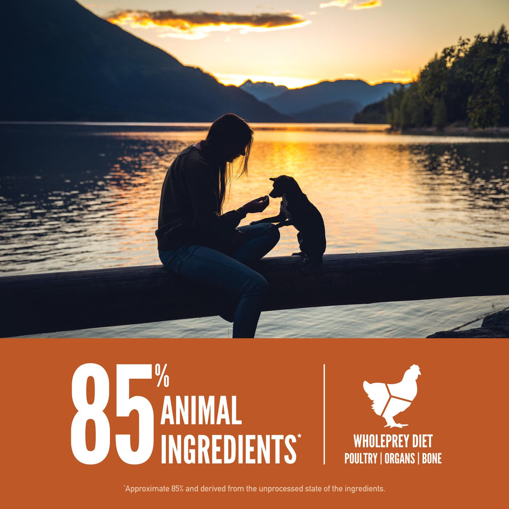 ORIJEN abats nutritifs montrant vitamines et minéraux d’origine animale