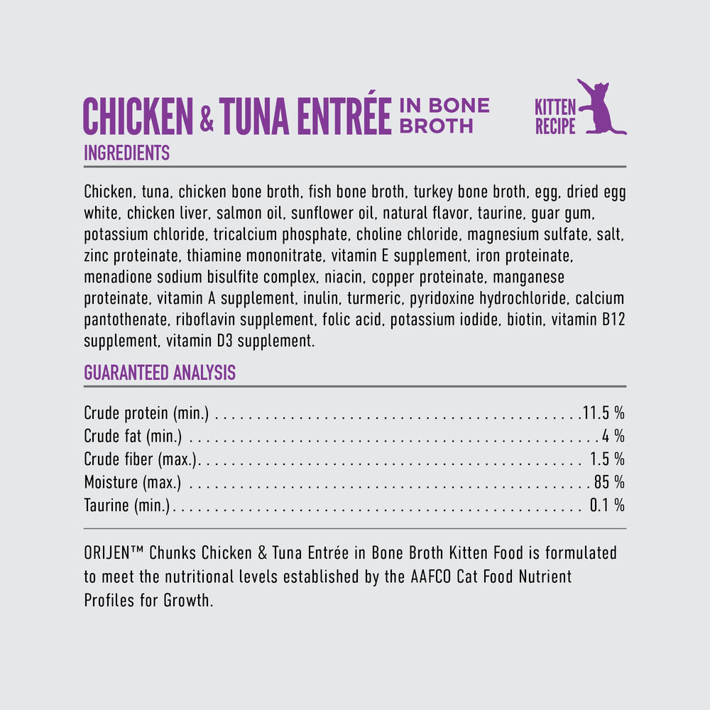 ORIJEN : comparaison de taille de la boîte dans une main pour évaluer portion