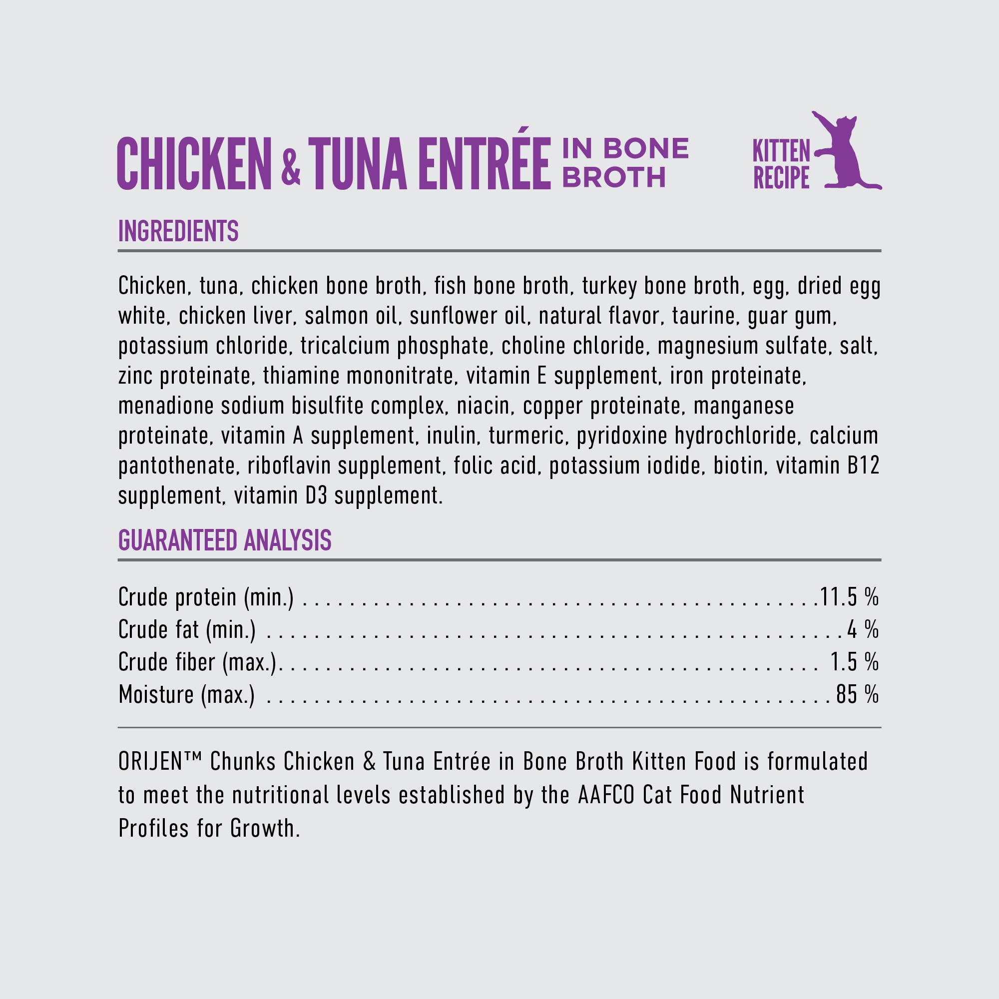 ORIJEN comparaison taille boîte main, facilite estimation des portions