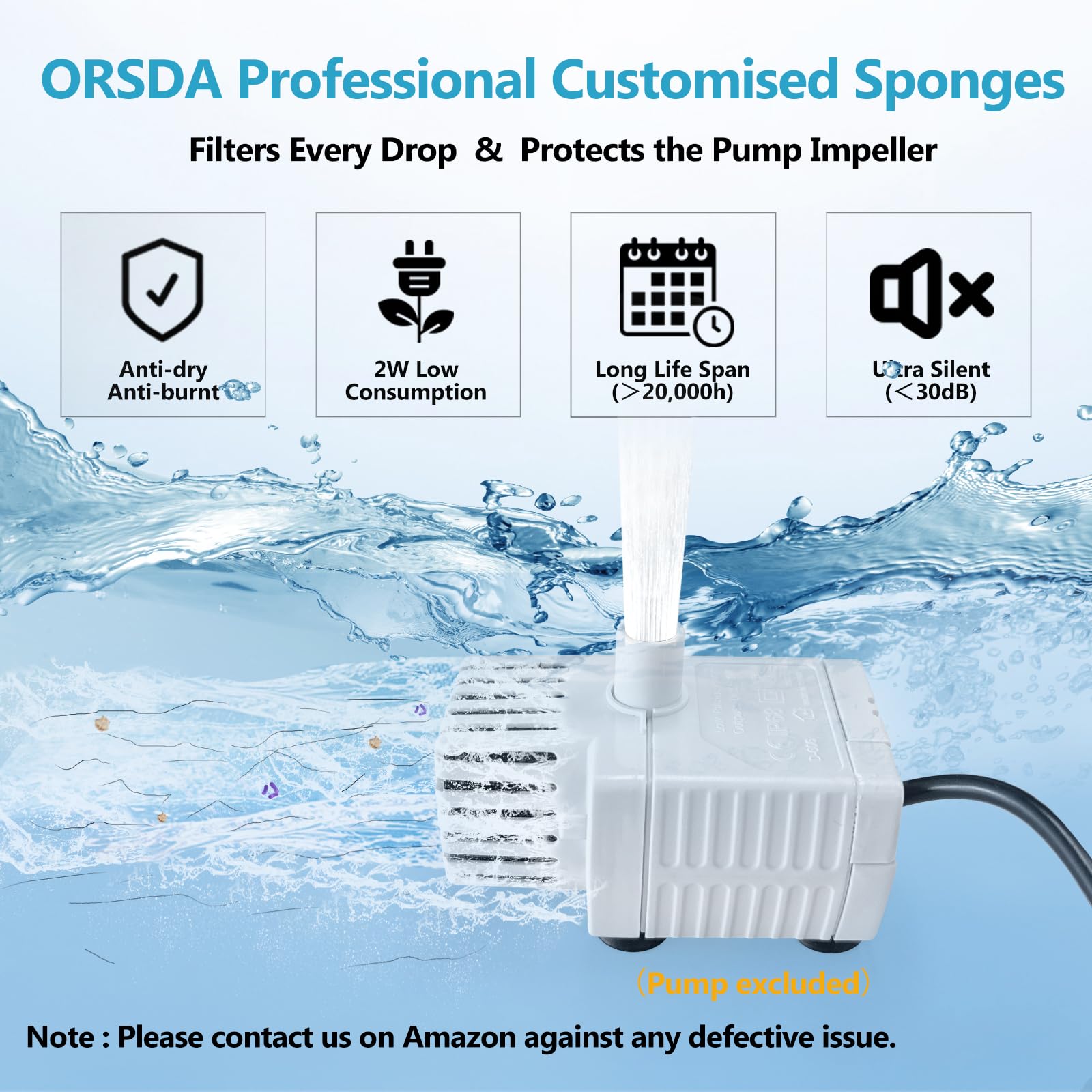 Fontaine en acier inoxydable avec filtre ORSDA prêt à l'usage, maintien d'eau propre