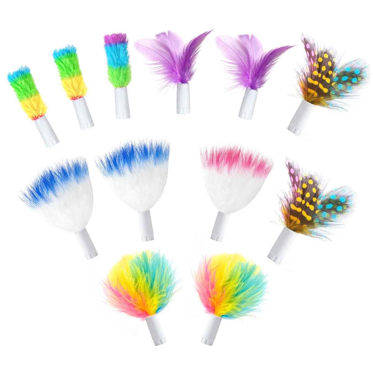 ORSDA paquet de plumes multicolores montrant variété et stimulation