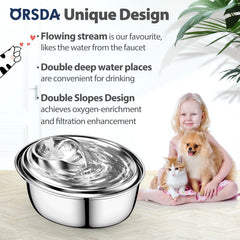 ORSDA gros plan du bec en silicone pour un flux d'eau doux