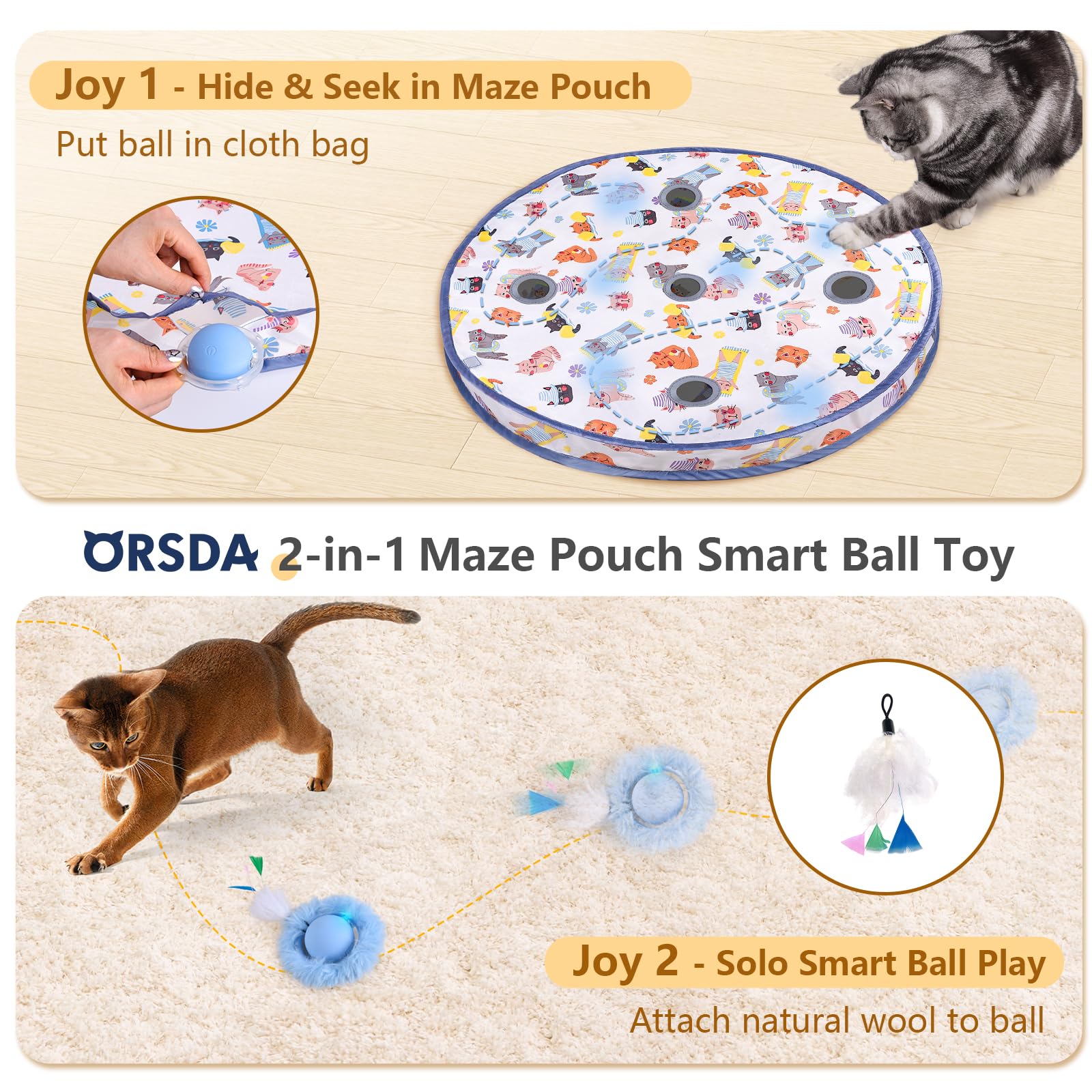 ORSDA détail du tissu à cinq trous qui encourage le flairage et l’exploration