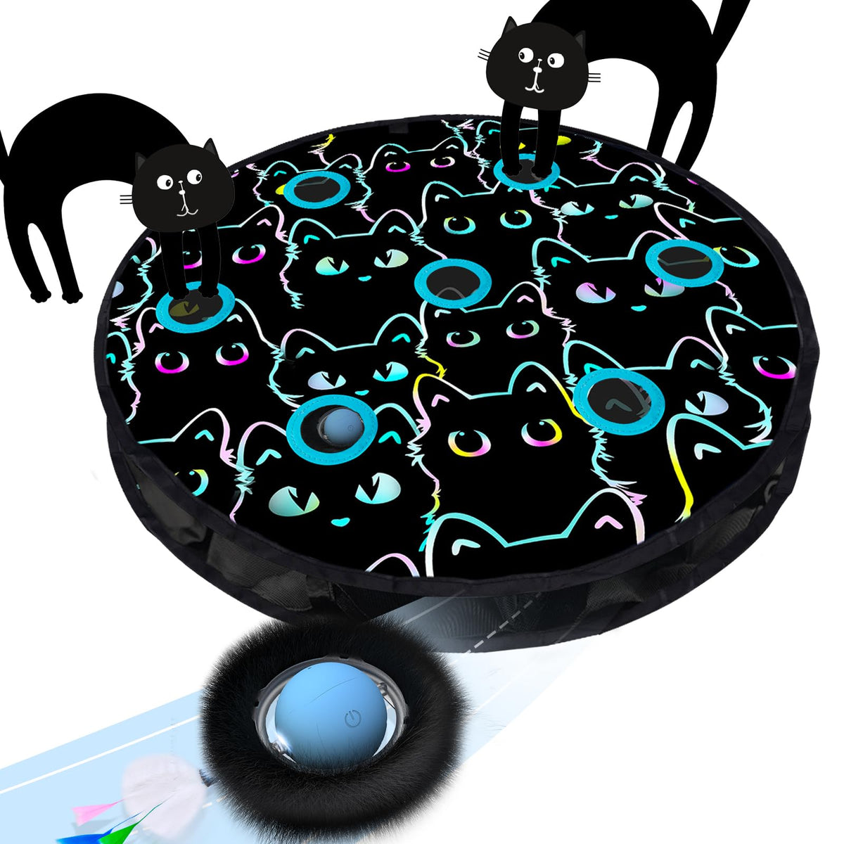 ORSDA tapis face avant montrant les 7 ouvertures et stimulation visuelle