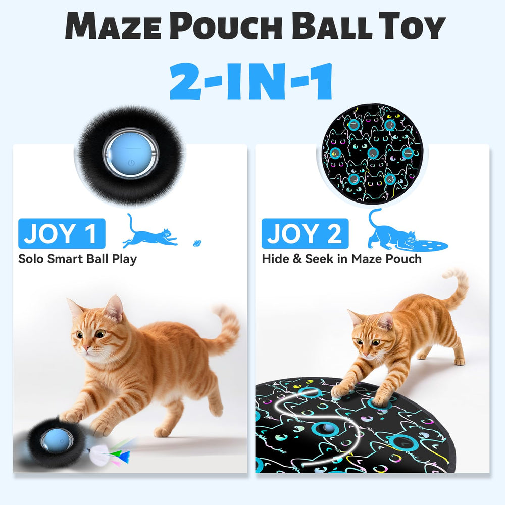 ORSDA tapis ouvert avec la boule visible encourageant le jeu de cache-cache