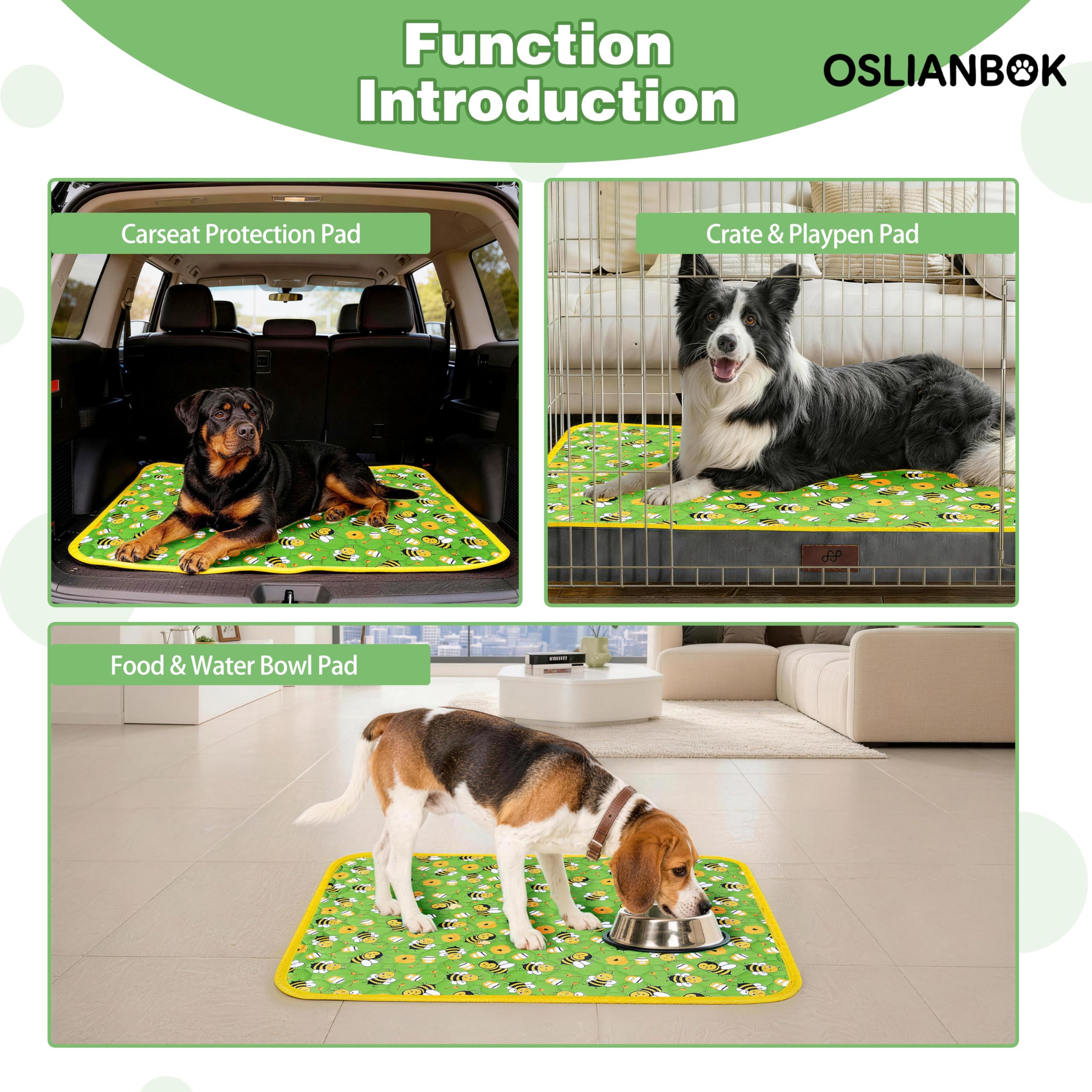 Oslianbok tapis plié pour rangement compact et transport facile