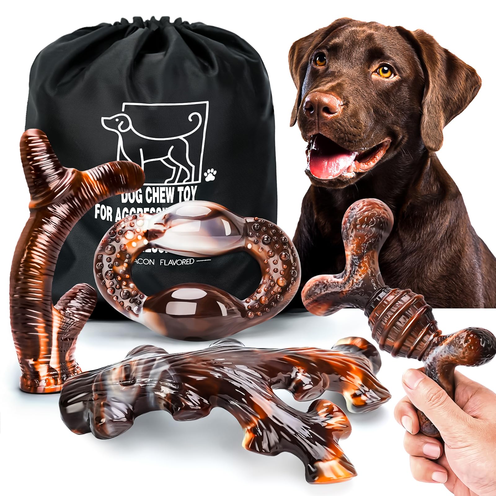 OSORD osselet face packaging montrant le lot et l'arôme bacon pour divertissement long