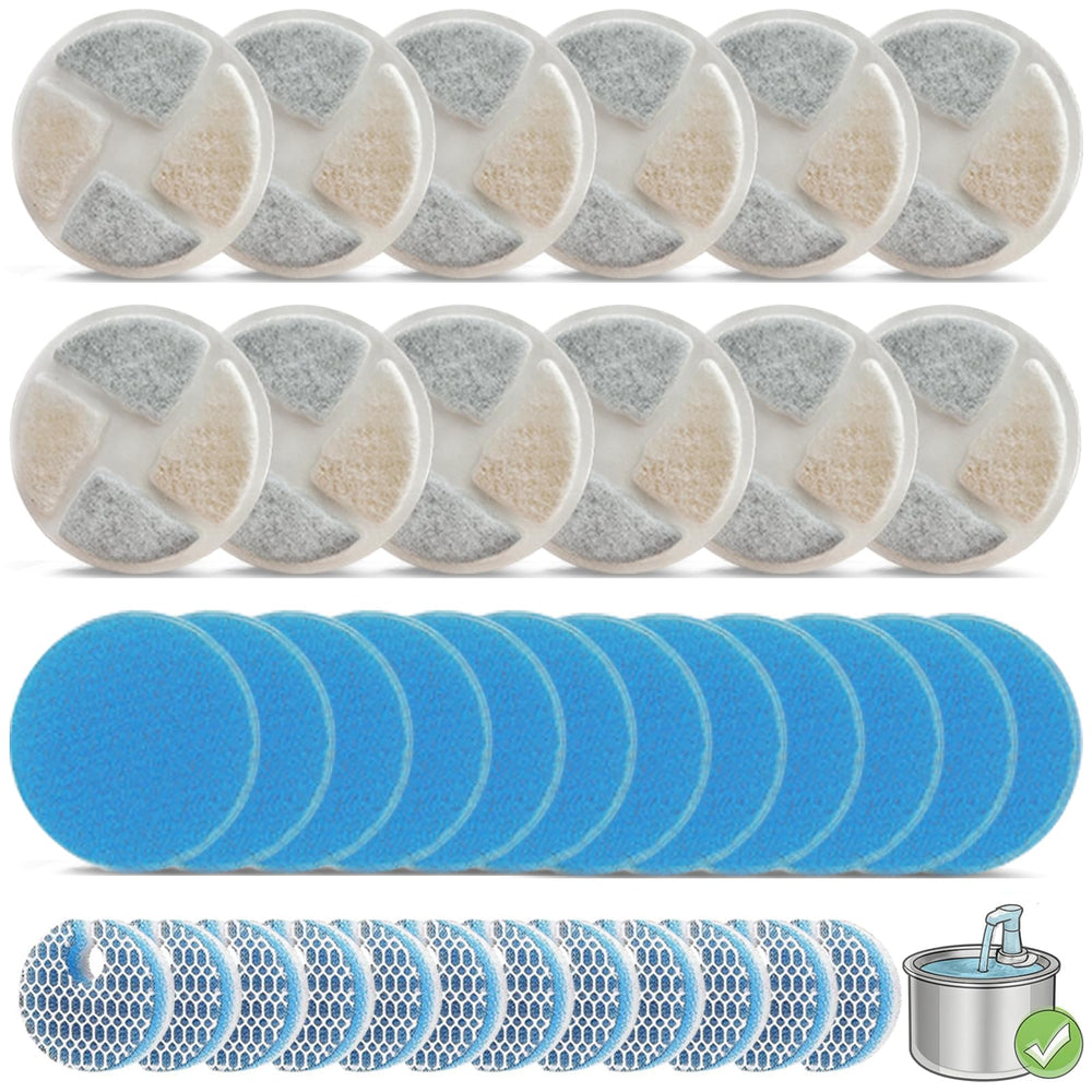 OUPUSES pack de 12 filtres circulaires, solution économique pour eau plus propre