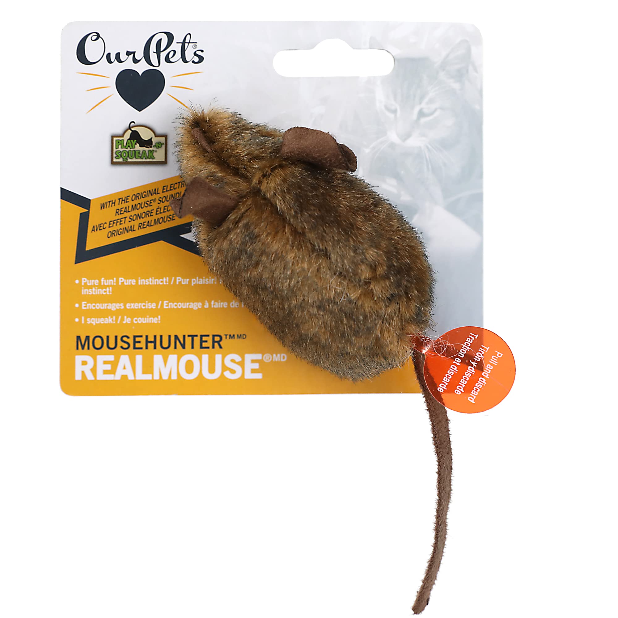Our Pets jouet avec cataire visible renforçant l'odeur attirante pour chat