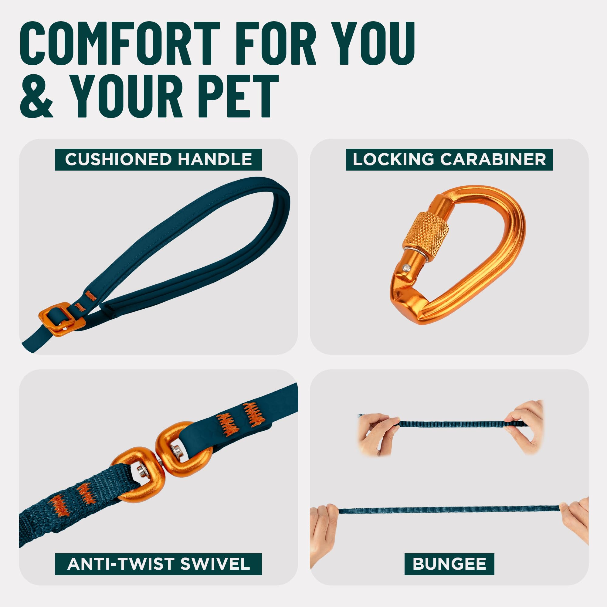 OutdoorBengal Kushma™ détail mousqueton robuste assurant fixation sécurisée