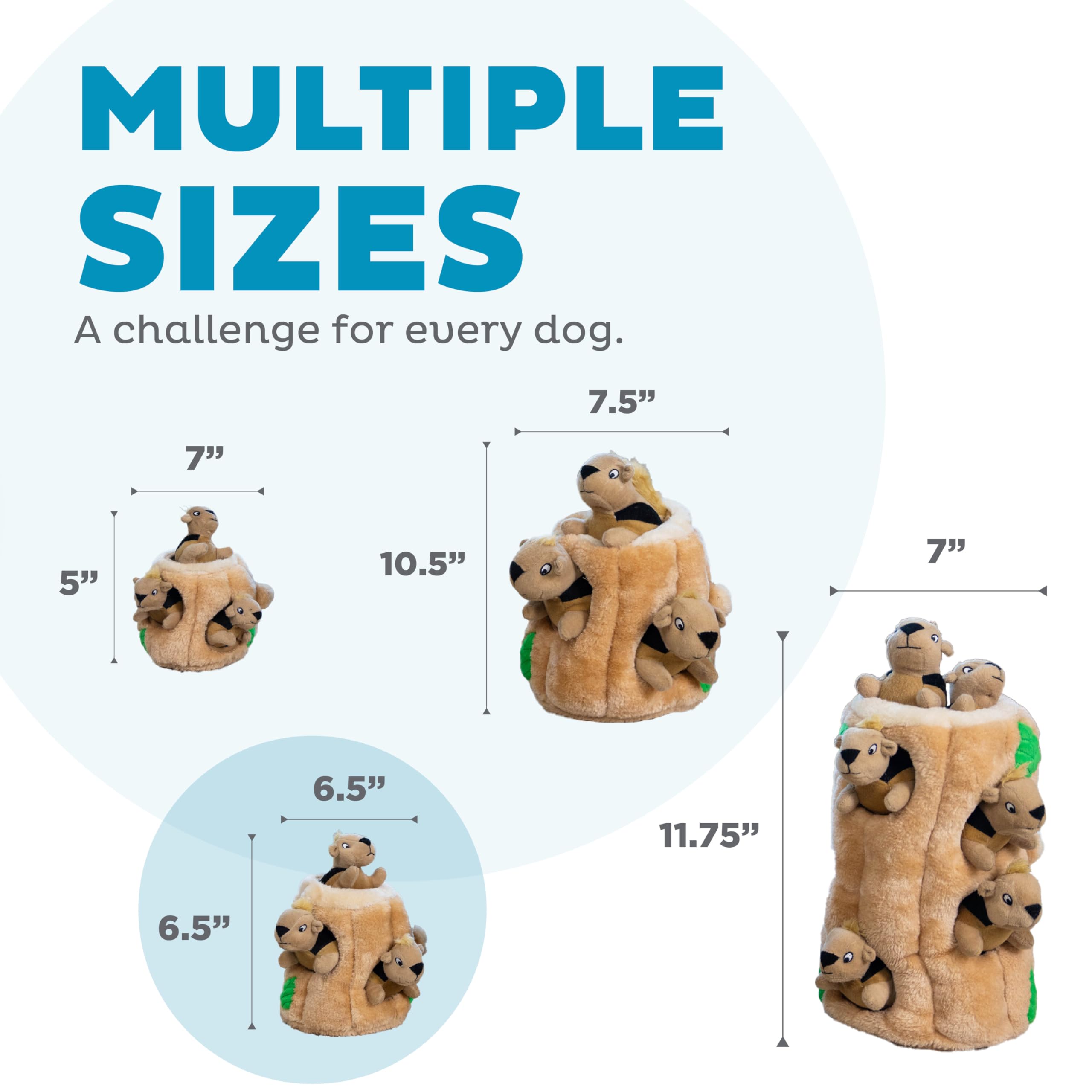 Outward Hound comparaison avec une main montrant la taille Medium pratique