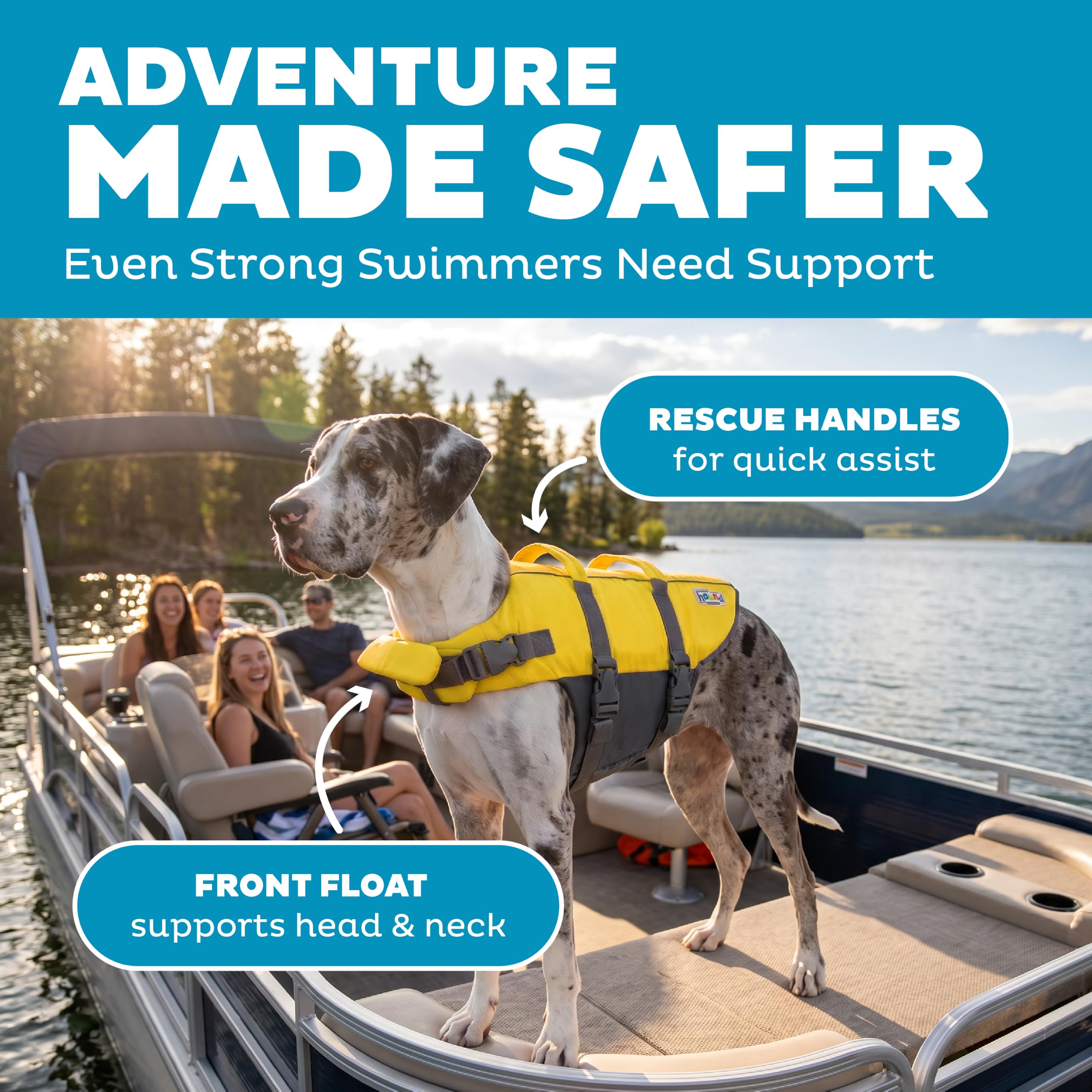 Outward Hound gros plan mousse ripstop garantissant flottabilité durable