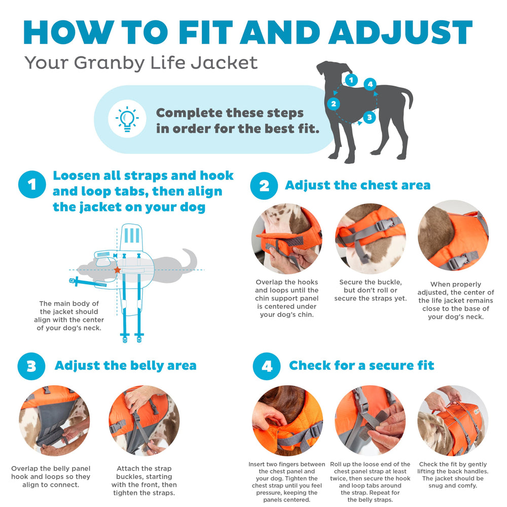 Outward Hound Granby Splash mousse épaisse offrant flottabilité et soutien