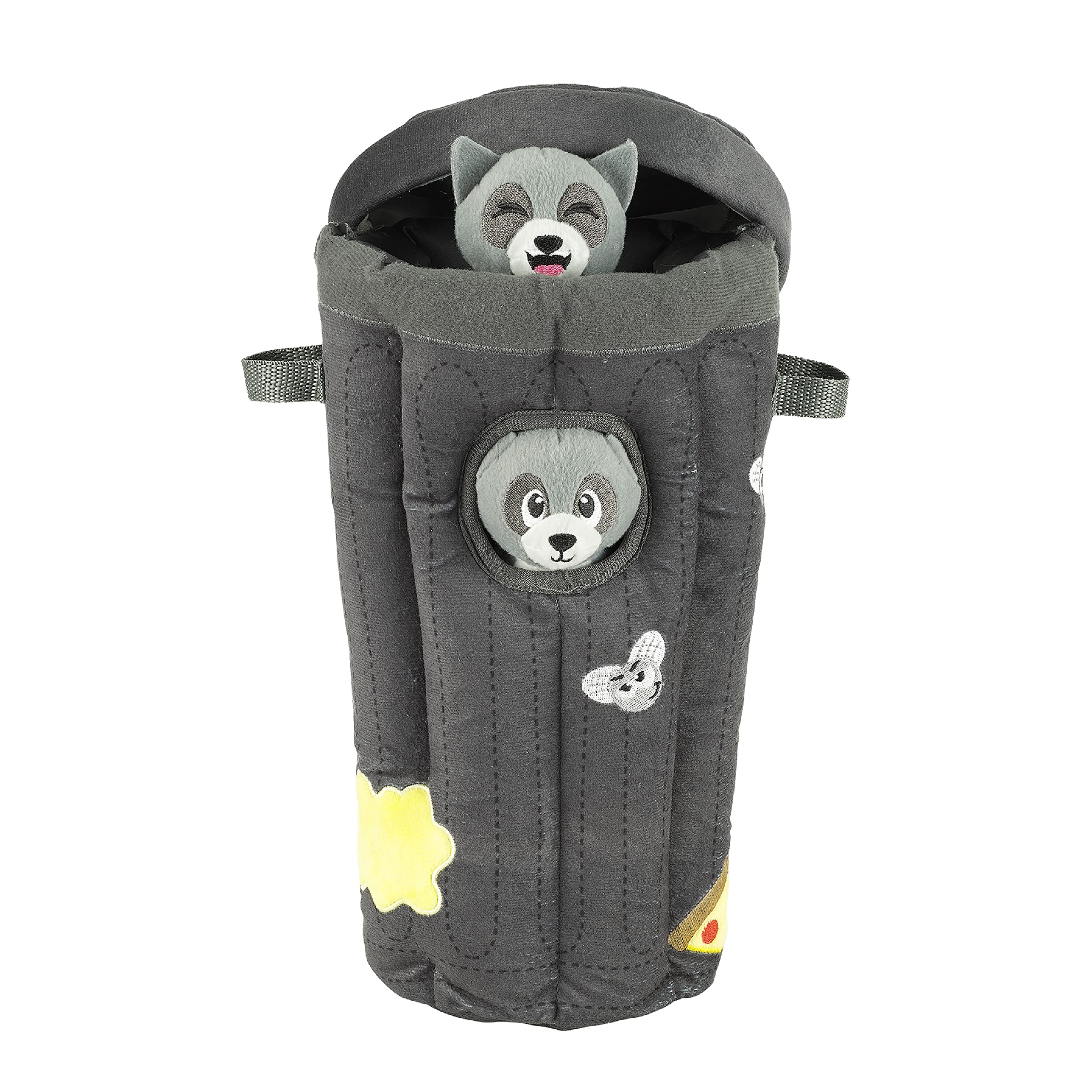 Outward Hound face avant de la poubelle en peluche avec jouet attractif
