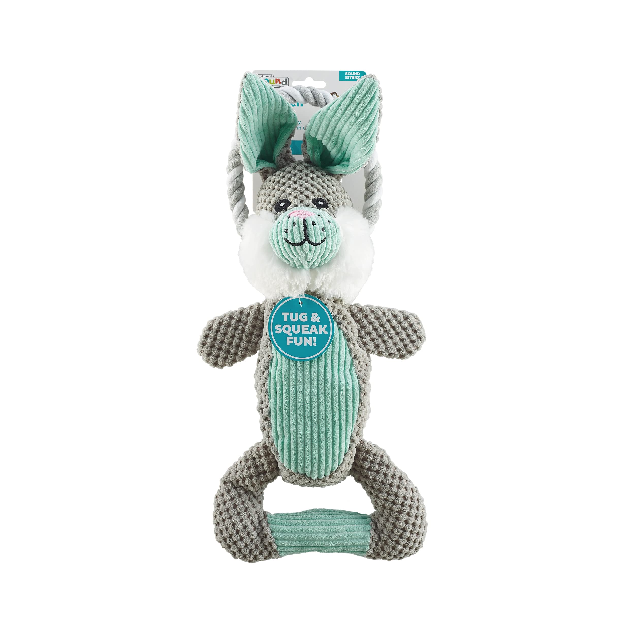 Outward Hound lapin gros plan texture montrant renforts et solidité
