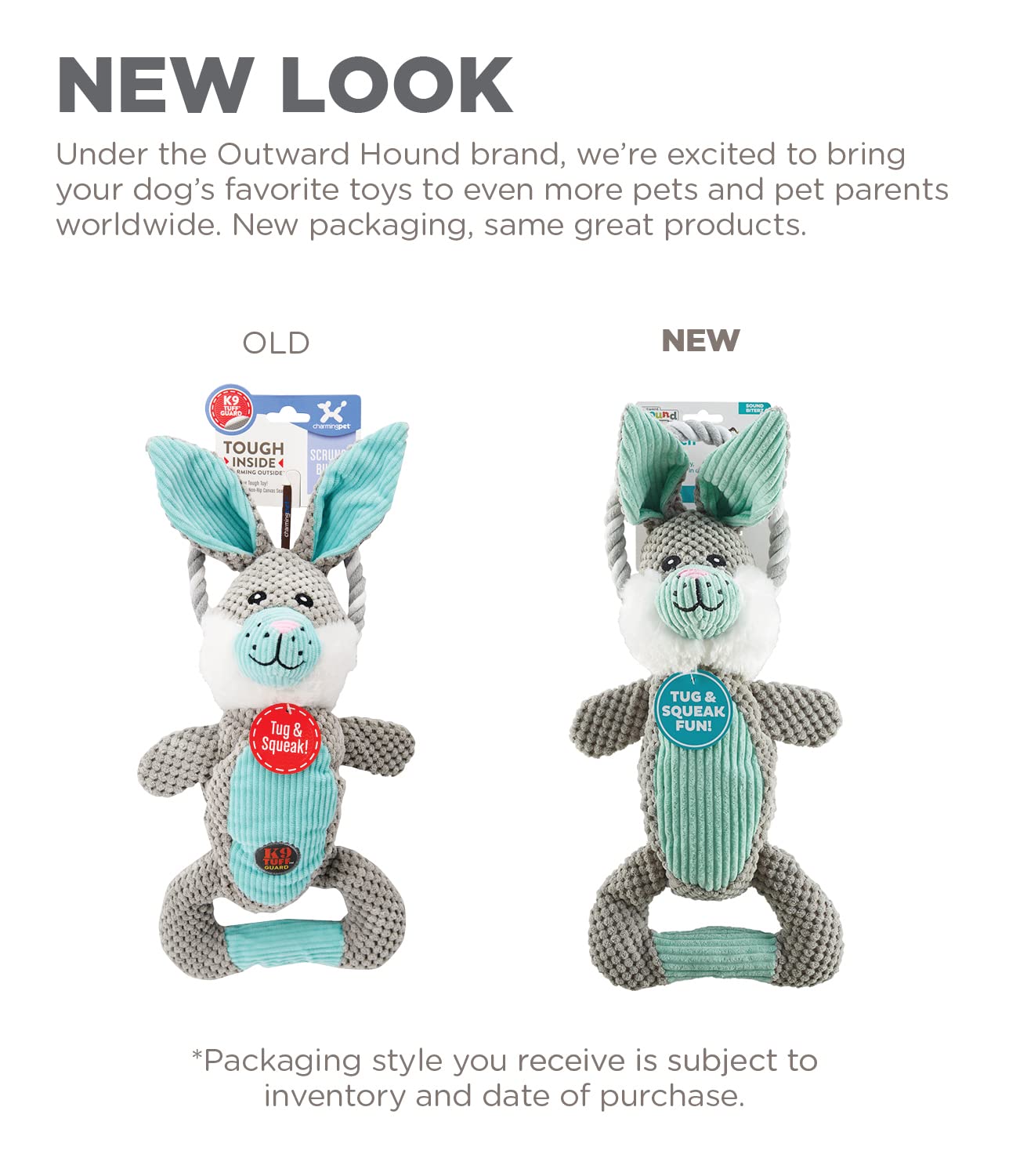 Outward Hound lapin packaging et étiquette informations de sécurité claires