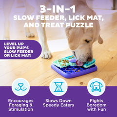 Outward Hound gros plan sur surface texturée pour léchage, favorise apaisement