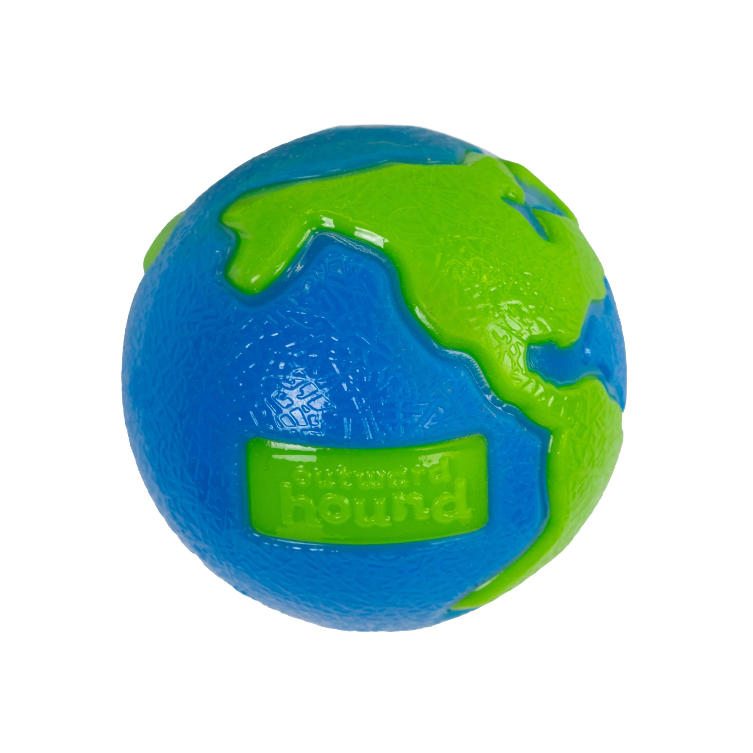 Outward Hound Planet Ball face avant montrant couleur bleu et vert pour jeu actif
