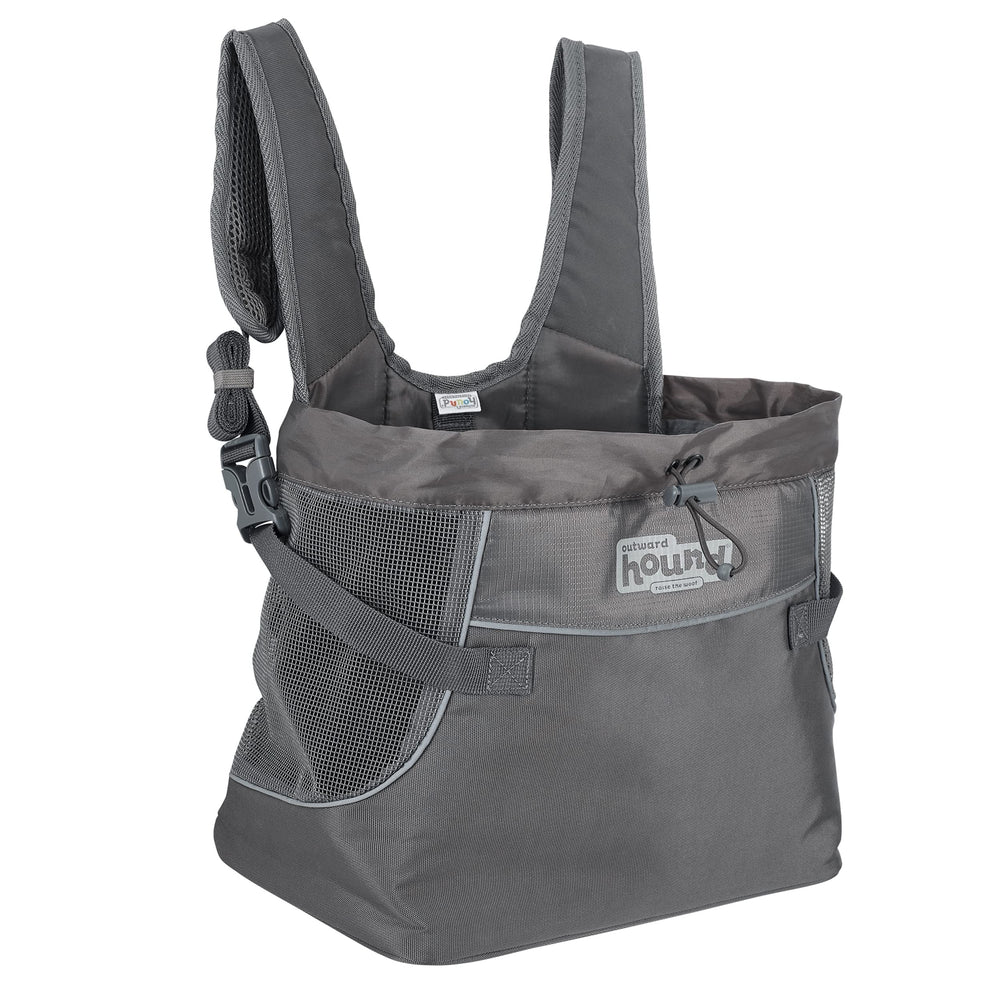 Outward Hound vue avant du porte-chien PupPak montrant le design et l’ouverture, sécurise et rapproche